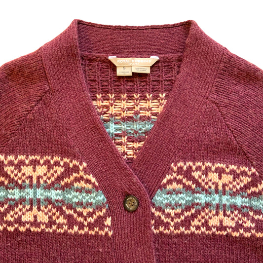 Royal Robbin’s Mystic Chunky Wool Blend Cardigan Sweater